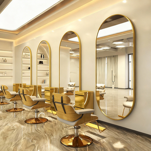 Juego de Muebles de Peluquería de Estilo Moderno, Color Blanco y Dorado, de Lujo, para Venta al por Mayor - Product Image 4