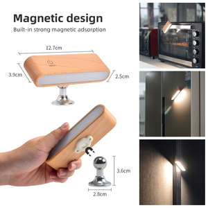 USB Rechargeable <strong>LED</strong> <strong>Wall</strong> Sconces 360 Rotation Touch <strong>Dimmable</strong> Battery Operated Magnetic <strong>Wall</strong> Lamp <strong>Lights</strong> - Product Image 3