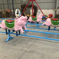 Manège de ferme amusant pour enfants et adultes, équipement de parc d'attractions extérieur sans moteur, certifié CE, pour foire et carnaval
