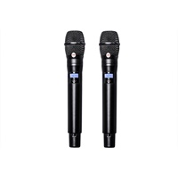 Microphone sans fil infrarouge AD4Q True Diversity à 4 canaux avec récepteur métallique et micros portatifs pour concert