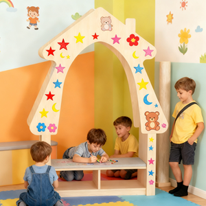 Libreria Montessori dal Design Moderno per Asilo Nido, Angolo Lettura, Arredamento per Cameretta e Biblioteca - Product Image 4