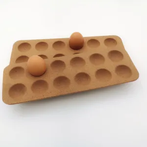 Venda quente de alta qualidade cortiça para ovos com 12 ranhuras cortiça base de madeira para cozinha no frigorífico (frigorífico)