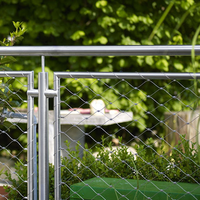 Meistverkauftes Produkt SS 304 316 Flexibles Handgewebtes Edelstahl-Drahtseil-Netz für Treppengeländer