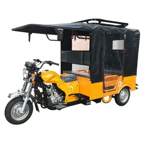 Hot selling YAOLON 150cc wind cooled passenger tricycle petrol type Tuk Tuk Motorised Gasoline Three Wheel taxi Tricyle