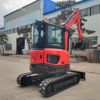 LIVRAISON GRATUITE Mini-excavatrice 3,5 tonnes avec moteur Kubota, nouvelle pelle sur chenilles pour travaux de construction, excavatrice compacte 2 tonnes à vendre