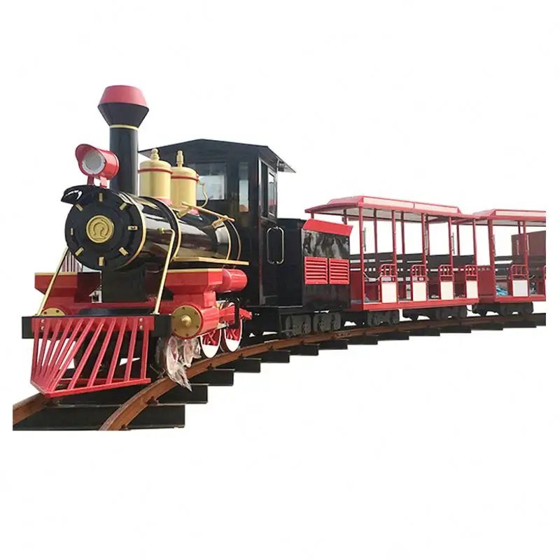 China manufacturer cheap 36 train rides amusement track electric train electric train set for adults and kidde