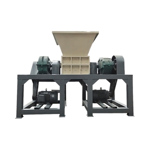 Broyeur de ferraille à double axe avec boîte de vitesses, haute productivité, 45 kW, pour déchets électroniques, gros pneus de voiture, caoutchouc et plastique - Product Image 2