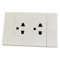 USA Standard 118Type Double 3 Pôles Prise Mince Nouveau Design Haute Qualité PC Panneau Sortie 10A 16A Électrique Interrupteur Mural et Prise