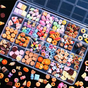 24 Rejillas Flor Arco Iris Oso <span class=keywords><strong>con</strong></span> Piruleta Nail Art Charm Lindo <span class=keywords><strong>3D</strong></span> Acrílico Mixto DIY Nail Art Decoraciones - Product Image 2