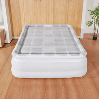 Matelas pneumatique double avec pompe électrique intégrée, lit d'air pliable et rafraîchissant pour le camping en plein air et la chambre d'hôtel