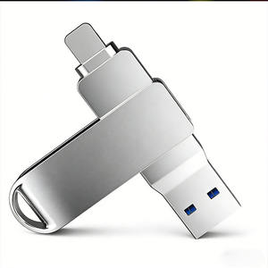 Clé USB 2.0 en métal <span class=keywords><strong>avec</strong></span> logo personnalisé, 128 Go, design pivotant, clé mémoire portable, cadeau promotionnel, impression sérigraphique classique - Product Image 1