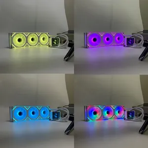360mm RGB AIO Dual Ultra-Quiet <b>Fans</b> Water Cooler High-End CPU Gaming Heatsink - Product Image 4