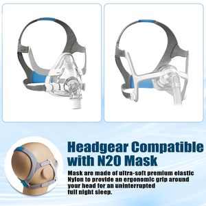 Sangle de remplacement durable et de qualité pour <span class=keywords><strong>masque</strong></span> CPAP, compatible avec <span class=keywords><strong>Resmed</strong></span> <span class=keywords><strong>Airfit</strong></span> Air Touch <span class=keywords><strong>N20</strong></span> - Product Image 5