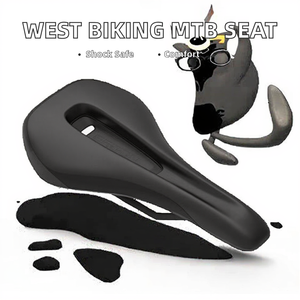 Selle de vélo VTT en gel simple, confortable, antidérapante, avec absorption des chocs et ventilation, siège creux, accessoires de VTT - Product Image 2