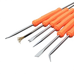 Repair <b>Tool</b> <b>Set</b> 6 Pc Soldering Assist Kit For Electronic Device Repair With Scraper And Precision Tips - Product Image 3