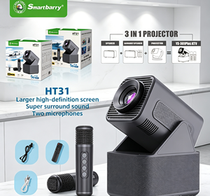 Nouveau projecteur portable HT31 Mini 720P HD, haute luminosité, projecteur vidéo domestique, projecteur mural pour chambre à coucher, pour dortoir étudiant - Product Image 1