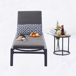 Mia ชุดเตียงอาบแดดกลางแจ้ง, ชุดเฟอร์นิเจอร์เก้าอี้สวนอลูมิเนียมกันน้ำพร้อมโต๊ะด้านข้าง - Product Image 2