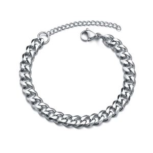 สร้อยข้อมือสแตนเลสสตีลเคลือบ PVD สีทองแบบ Curb Chain ขนาด 3.5 มม.-9 มม. หลายขนาด |   เครื่องประดับฮิปฮอปไมอามีลิงค์ - Product Image 5