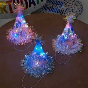 ชุดตกแต่งปาร์ตี้เด็ก DAMA หมวก LED สุขสันต์วันเกิด ประกอบเอง หมวกเงาสำหรับเด็ก DIY หมวกเรืองแสงสำหรับตกแต่งปาร์ตี้ - Product Image 3