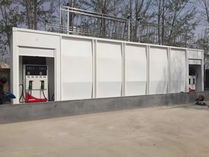 <span class=keywords><strong>Station</strong></span> de ravitaillement mobile en acier au carbone montée sur chenilles avec pompe, équipement de remplissage de carburant portable - Product Image 1