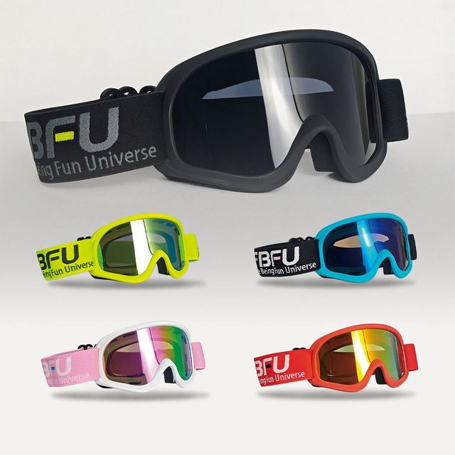 FBFU Snow Goggles Men Women Nose Frame Anti-Fog UV400 Protection OTG Compatible Lightweight Replaceable Lenses Cycling Outdoor