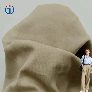 Оптовая продажа тканого окрашенного на заказ мягкого твила с эффектом слэб (60% лиоцелл, 40% хлопок) для женских рубашек и брюк - Product Image 1