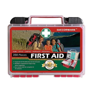 Custodia rigida Kit di pronto soccorso Box Kit di emergenza di pronto soccorso OSHA per Kit di pronto soccorso da campeggio all'aperto scatola di plastica