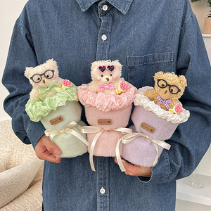 Valentine's Day Gift Doll Bouquet <b>Bear</b> Doll Birthday Gift Creative <b>Cute</b> Girl Girlfriend Best Friend - Product Image 2