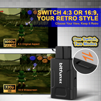 Adaptador Convertidor de Consola de Juegos Retro Compatible con N64 SNES SFC NGC, Salida de Video HD, Plug and Play