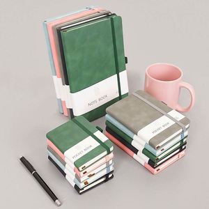 Wholesales Customized Design Classic Notebook A5 PU Leather Business <b>Journal</b> Hardcover Leather Office Note Books for Promotion - Product Image 6