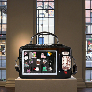 Bolso de hombro de diseñador personalizado, mochila Ita para mujer, bolso Ita personalizado, inserto de PVC transparente, dibujos animados privados - Product Image 1