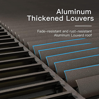 Pergola à persiennes en aluminium bioclimatique de taille personnalisée Pergola extérieure motorisée de luxe pour balcon