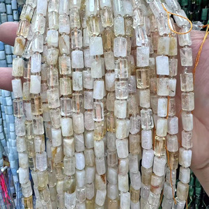 Perles en gros de <span class=keywords><strong>pierres</strong></span> <span class=keywords><strong>précieuses</strong></span> naturelles, cylindriques carrées 11x8mm, perles tube lisses, perles intercalaires en <span class=keywords><strong>pierres</strong></span> semi-<span class=keywords><strong>précieuses</strong></span> en vrac pour la fabrication de bijoux - Product Image 4