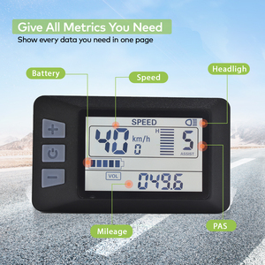 Bộ chuyển đổi xe đạp điện P3H [Haytrix] với màn hình màu trung tâm, sạc USB dọc, đồng hồ tốc độ hoạt hình, dành cho xe đạp béo - Product Image 3