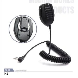Microphone portable professionnel H1, <span class=keywords><strong>micro</strong></span> pour radio bidirectionnelle, haut-parleur, accessoires pour talkie-walkie, compatible avec la plupart des prises de type K - Product Image 2