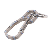 Produits chinois mousqueton Camping Clip extérieur porte-clés Clip titane porte-clés Camping porte-clés boucle crochet Edc outil
