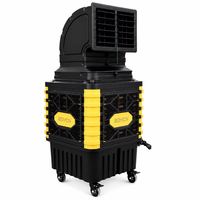 Ventilateur axial électrique portable 220V pour climatiseur industriel, refroidisseur d'air évaporatif à eau, avec roulements à billes et pales en plastique (OEM)