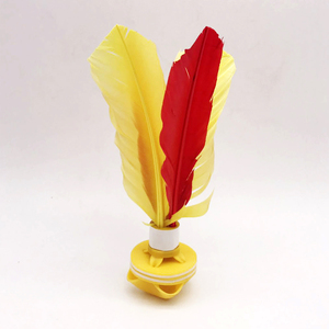 Volano da Badminton Colorato in <span class=keywords><strong>Piuma</strong></span> Cinese Personalizzabile OEM, Shuttlecock da Calcio Personalizzato - Product Image 6