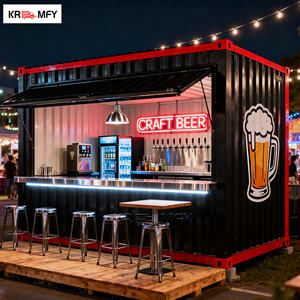 Kiosques de café, bars, restaurants, snacks et chips portables en conteneurs préfabriqués en fibre de verre de luxe - Product Image 2