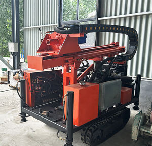 HR-200C <span class=keywords><strong>200m</strong></span> 크롤러 장착 디젤 DTH 물 우물 드릴링 장비 펌프 모터 엔진 핵심 부품이있는 회전 드릴 장비 - Product Image 6