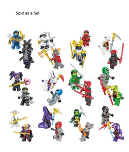 Set di Blocchi da Costruzione Ninja con Nya, Lord Garmadon, Mr. Skull, Wizard Moro, Chokun - 40 Pezzi in Plastica ABS, Gioco di Costruzione per Età 14+ - Product Image 1