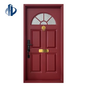 <span class=keywords><strong>Porte</strong></span> <span class=keywords><strong>d</strong></span>'<span class=keywords><strong>entrée</strong></span> résidentielle classique en fer forgé à la main, style français, <span class=keywords><strong>avec</strong></span> vitre arquée <span class=keywords><strong>d</strong></span>épolie, pour villa, antivol - Product Image 1