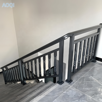 Rampe en alliage d'aluminium sur mesure pour escaliers, terrasses extérieures, cours - design moderne, résistant à la rouille, usage industriel
