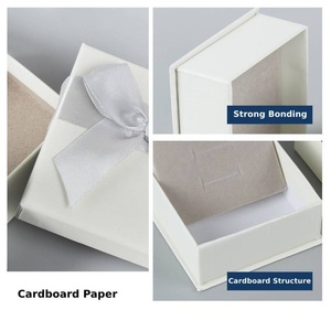 Elegant Custom 9*9*3cm Colorful Bow Ribbon Jewelry Box Fashion Paper Material for Necklace Bracelet <b>Earrings</b> Ring <b>Gift</b> <b>Boxes</b> - Product Image 6
