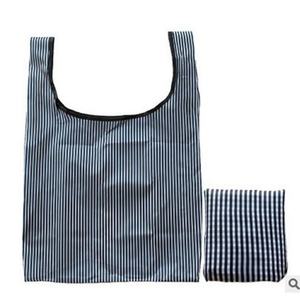 Custom Reusable Recycled Polyester Foldaway Pouch Grocery Shopping Trolley Tote <b>Bags</b> Rpet <b>Foldable</b> <b>Bags</b> - Product Image 3