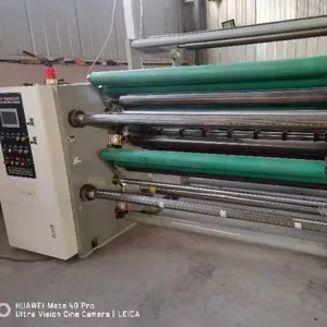 second hand --NC servo full automatic paper slitting machine for paper bopp printing roll ,textile, PE, PET material