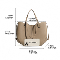 Sacs à main Fabricant Logo Personnalisé Cuir Véritable Sac Tote Designer Femme Grande Capacité Sac Épaule Ordinateur Portable