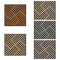 Panneaux acoustiques en bois pour salon et chambre à coucher, insonorisants et décoratifs