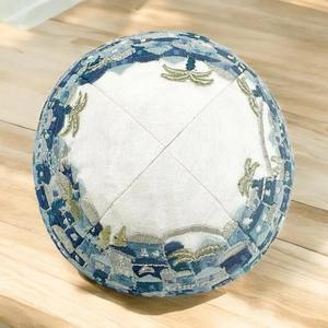 Kipá Judía de 4 Paneles con Bordado Personalizado, Kipá de Algodón Yarmulke para Bodas, Barbat Mitzvahs, Regalos, Kipot Judías - Product Image 3
