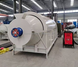 स्वचालित तापमान नियंत्रण इलेक्ट्रिक हीटिंग रोस्टिंग रोटरी ड्रायर रेत अनाज फसलों सॉवडस्ट बायोमास सुखाने मशीन - Product Image 4